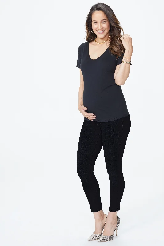 Ami Skinny Ankle Maternity Jeans - Black