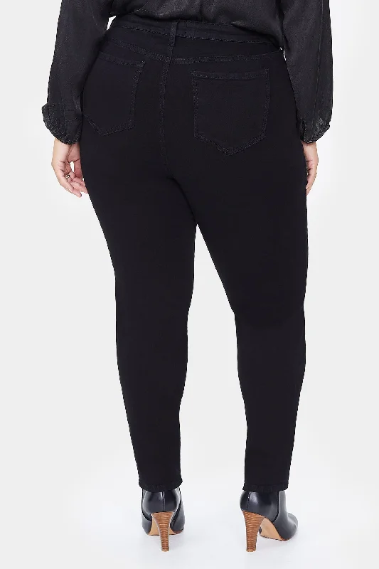 Ami Skinny Jeans In Plus Size - Black