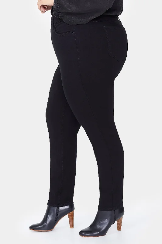 Ami Skinny Jeans In Plus Size - Black