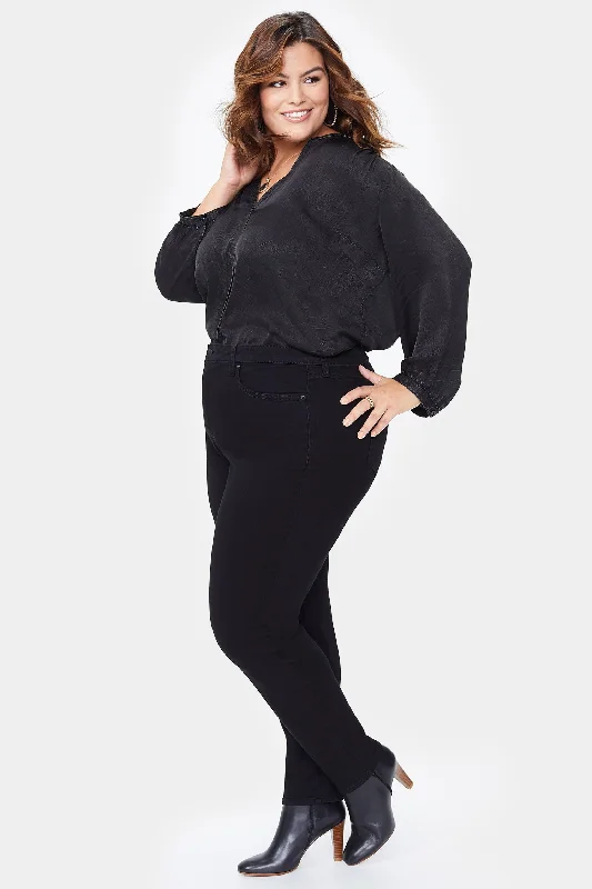 Ami Skinny Jeans In Plus Size - Black