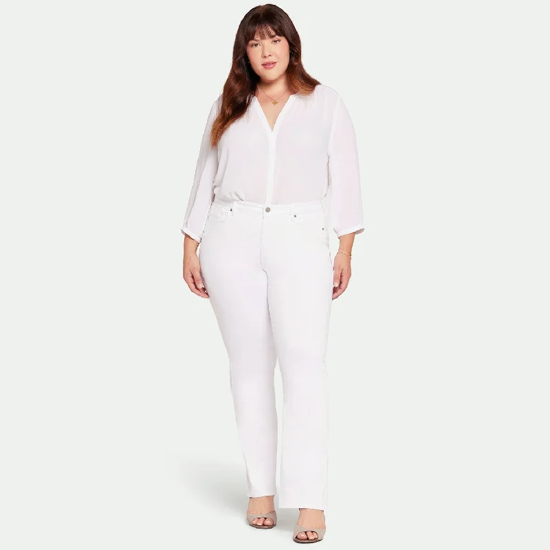 Barbara Bootcut Jeans In Plus Size - Optic White