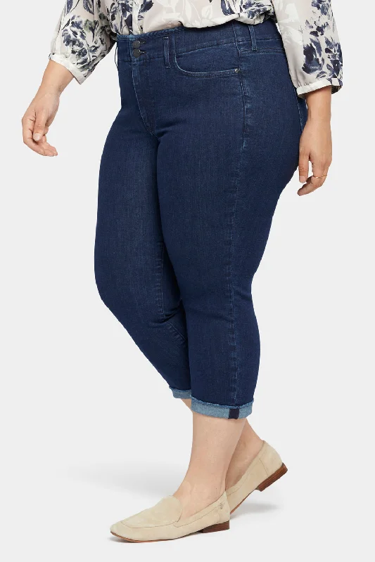 Chloe Capri Jeans In Plus Size - Mystique