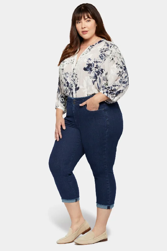 Chloe Capri Jeans In Plus Size - Mystique