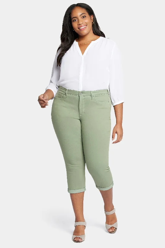 Chloe Skinny Capri Jeans In Plus Size - English Ivy