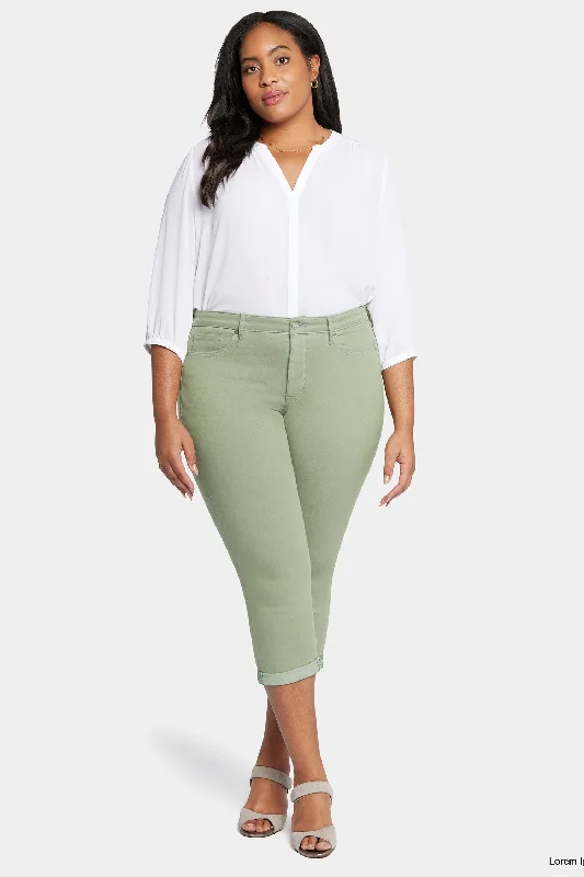 Chloe Skinny Capri Jeans In Plus Size - English Ivy