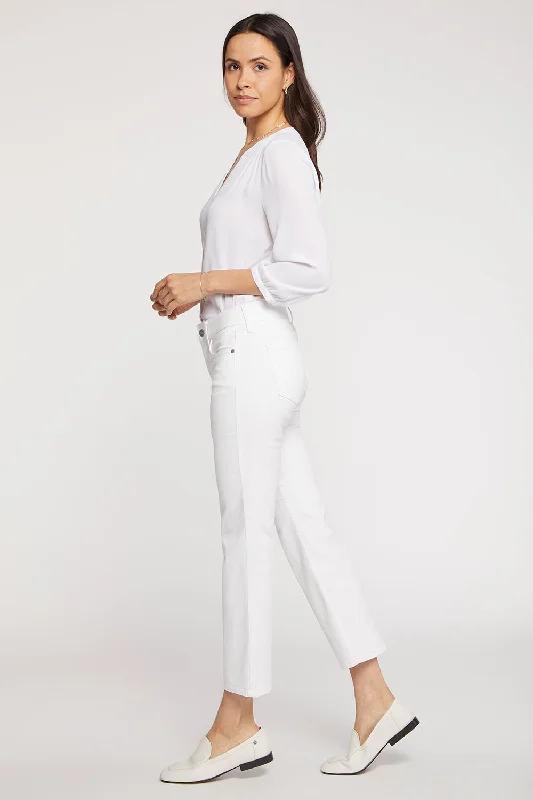 Marilyn Straight Ankle Jeans In Petite - Optic White