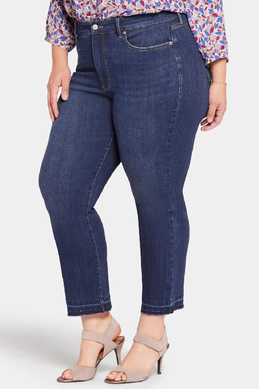 Marilyn Straight Ankle Jeans In Plus Size - Wonderland