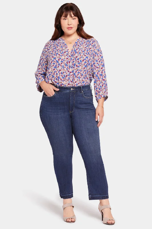 Marilyn Straight Ankle Jeans In Plus Size - Wonderland