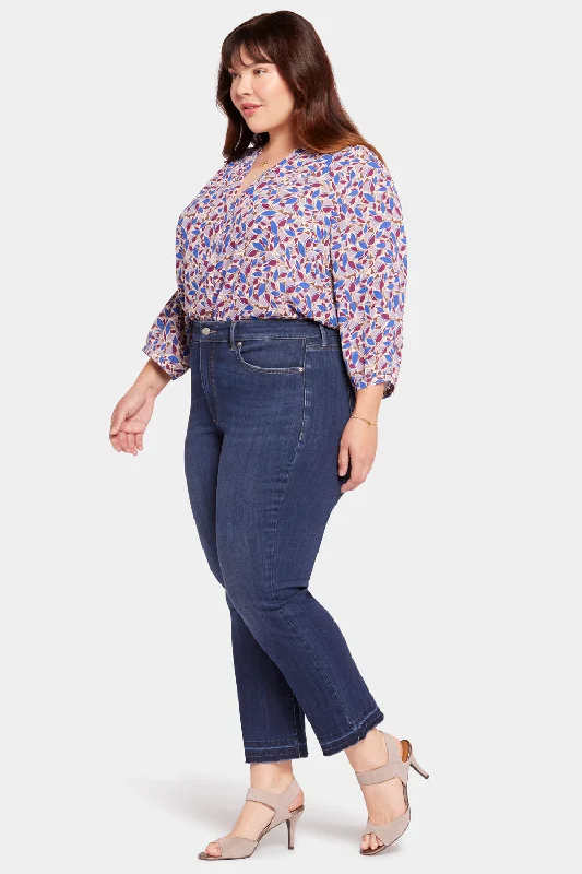 Marilyn Straight Ankle Jeans In Plus Size - Wonderland