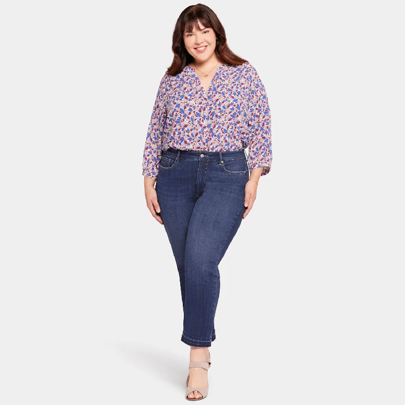 Marilyn Straight Ankle Jeans In Plus Size - Wonderland