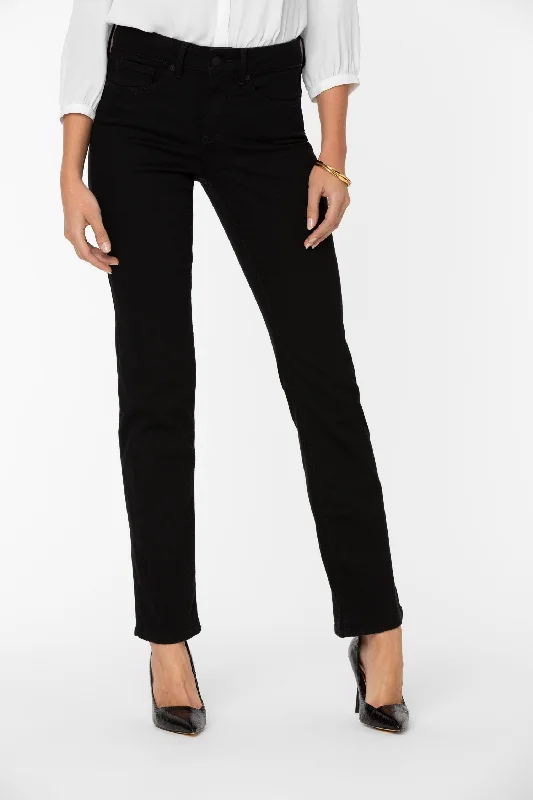 Marilyn Straight Jeans In Tall - Black