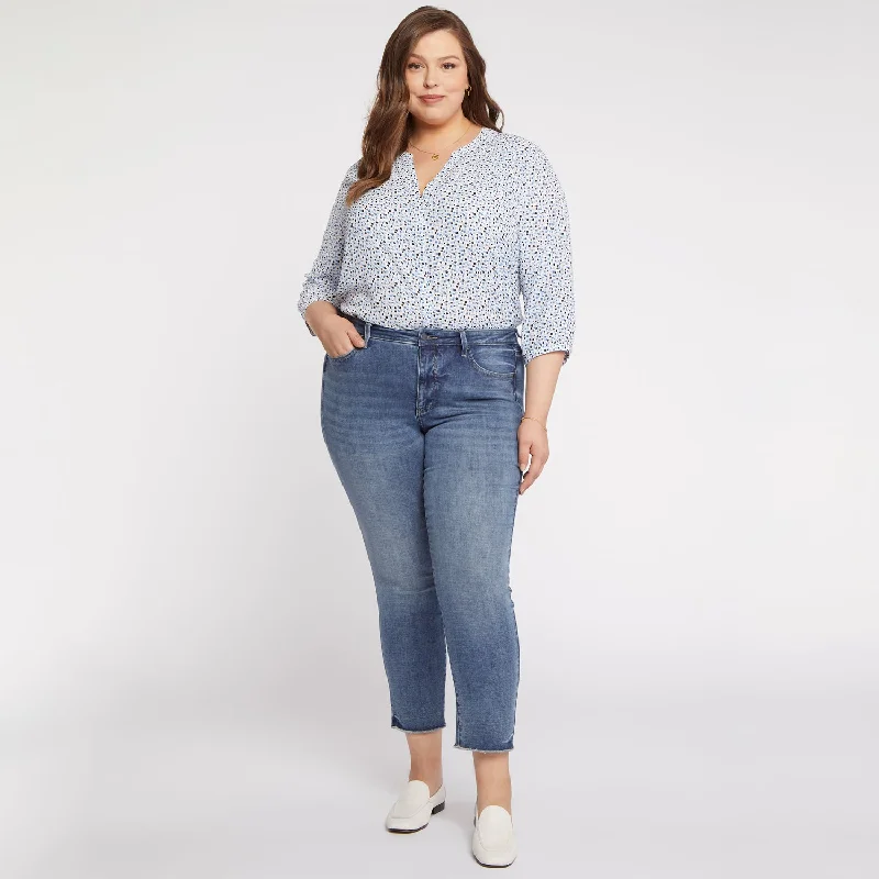 Sheri Slim Ankle Jeans In Plus Size - Rockie