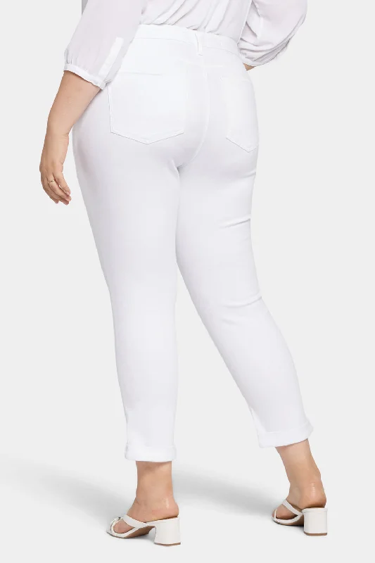 Sheri Slim Ankle Jeans In Plus Size - Optic White