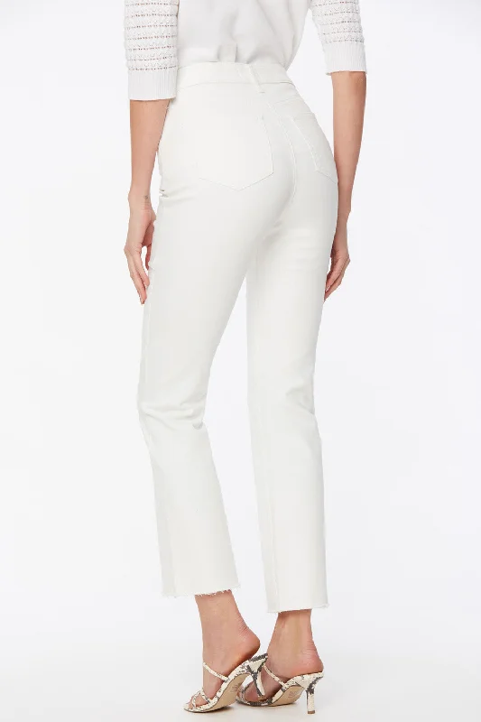 Slim Bootcut Ankle Jeans In Petite - Optic White