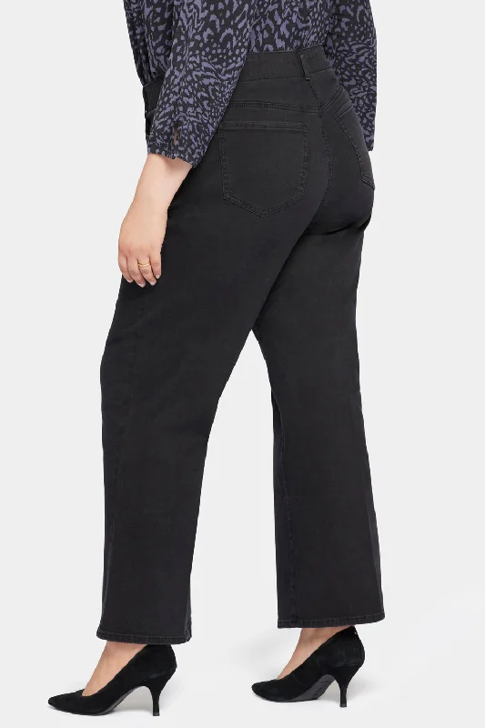 Waist-Match™ Major Wide Leg Jeans In Plus Size - Vintage Black