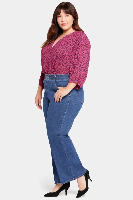 Waist-Match™ Major Wide Leg Jeans In Plus Size - Waterfall