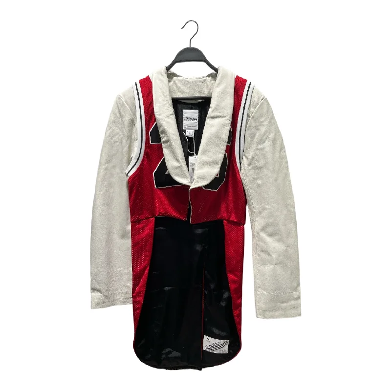 JEREMY SCOTT/adidas/Coat/M/Leather/RED/JERSEY LEATHER JACKET