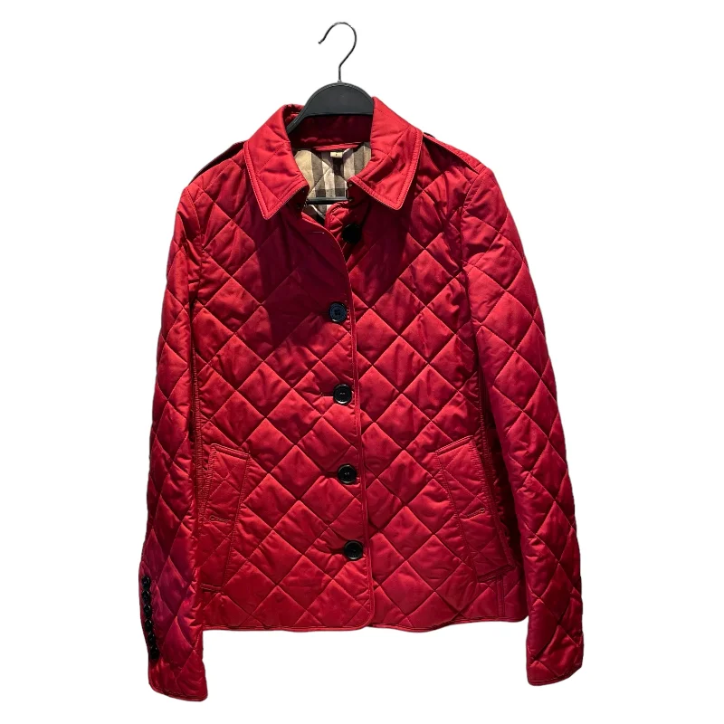 BURBERRY LONDON/Quilted Jkt/S/Polyester/RED/