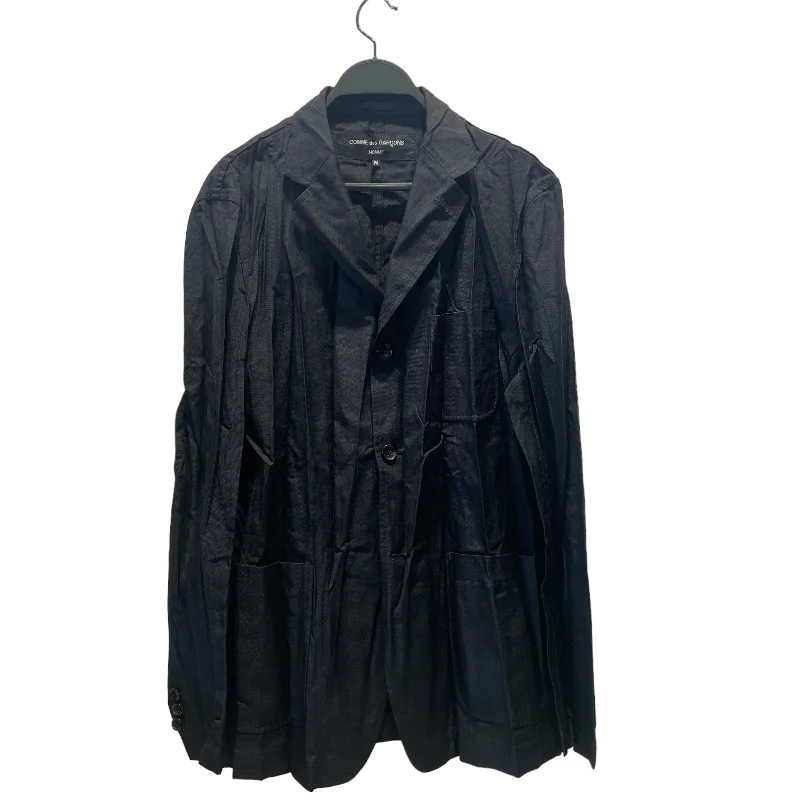 COMME des GARCONS HOMME/Trench Coat/M/Polyester/BLK/pleated