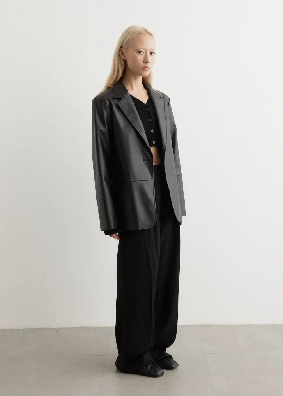 Capture Vegan Leather Blazer