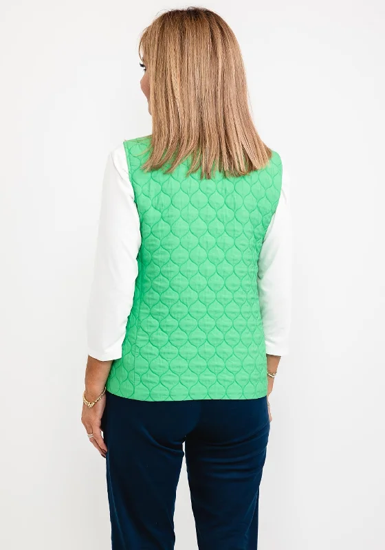 Frank Walder Short Light Gilet, Emerald