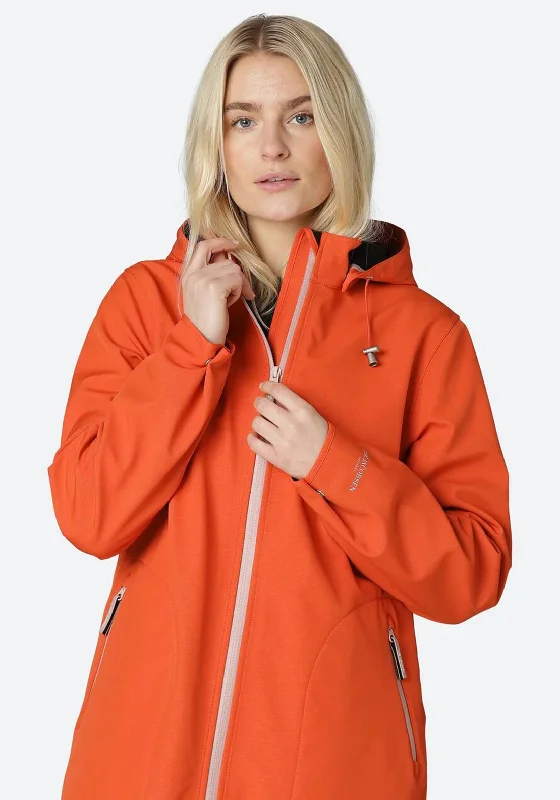 Ilse Jacobsen Rain 135 Long Raincoat, Warm Orange