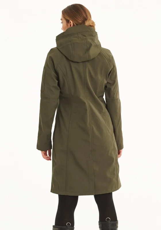 Ilse Jacobsen Rain 37 Long Raincoat, Army Green