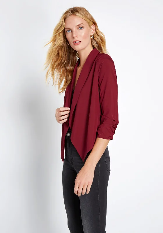 Marketing Maven Draped Blazer