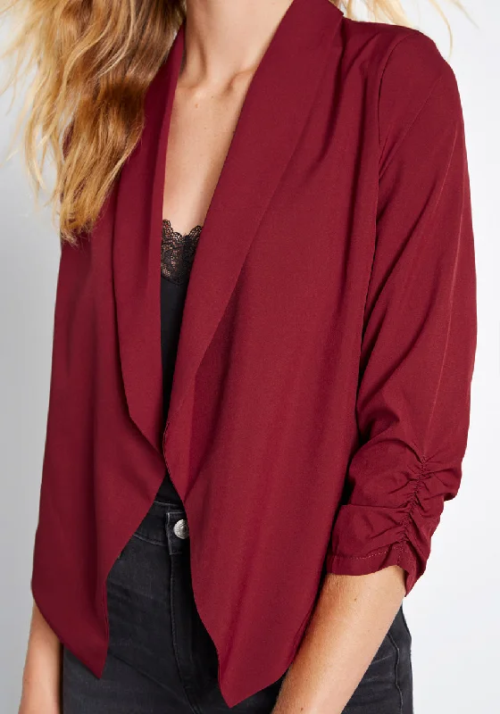 Marketing Maven Draped Blazer