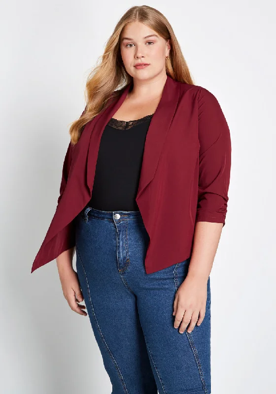 Marketing Maven Draped Blazer