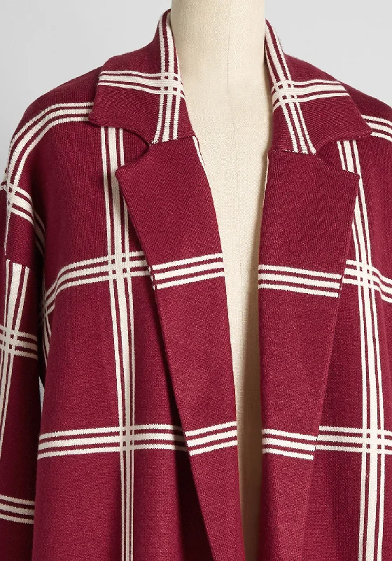 Mid-Century Modern Love Sweater Coat