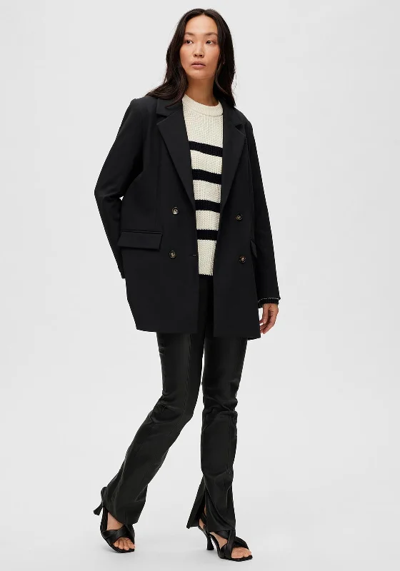 Selected Femme Myla Relaxed Blazer, Black