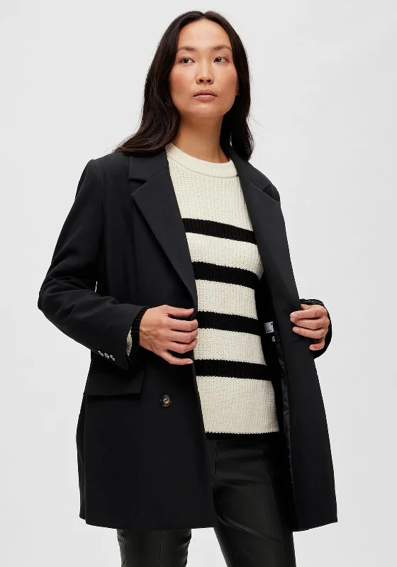 Selected Femme Myla Relaxed Blazer, Black