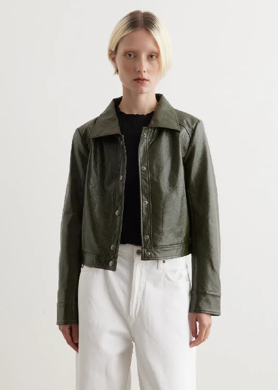 Tagore Vegan Leather Jacket