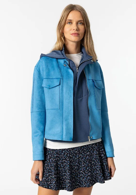 Tiffosi Short Suede Jacket, Blue