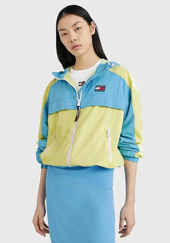 Tommy Jeans Womens Colour Block Chicago Jacket, Skysail