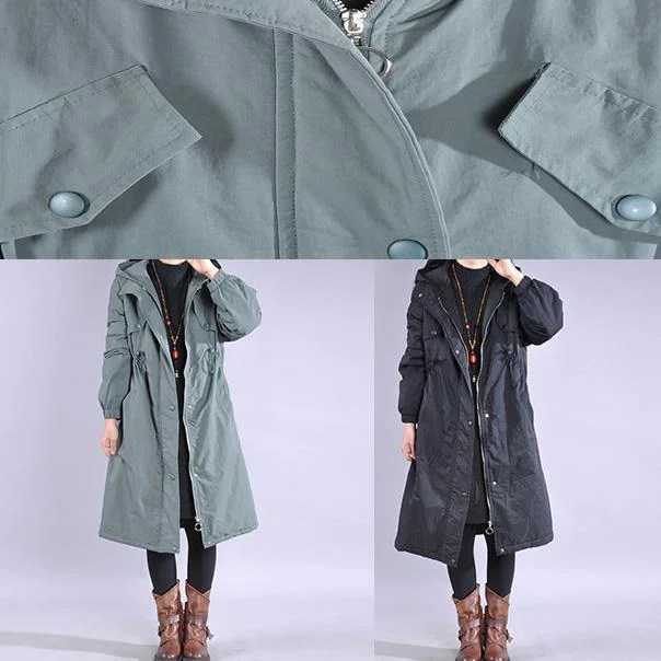 women green coat plus size snow jackets drawstring hooded winter coats