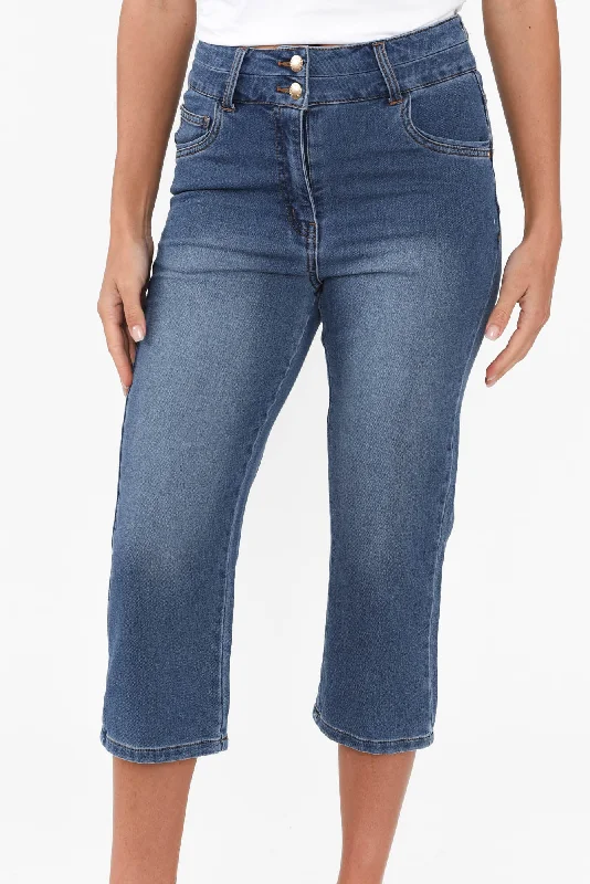 Alessi Blue Cropped Jeans