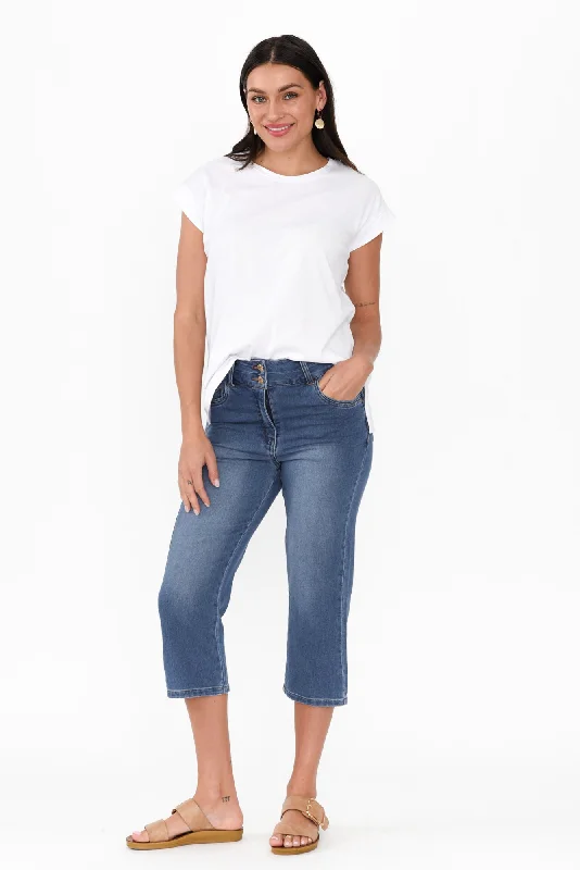 Alessi Blue Cropped Jeans