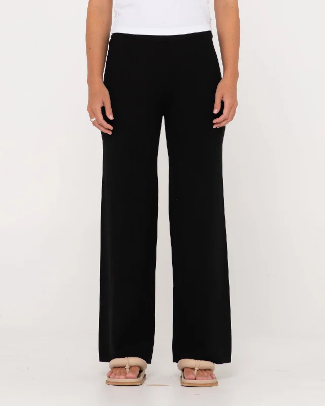 Amelia High Waisted Wide Leg Knit Pant