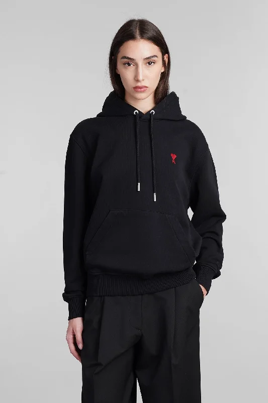 Sweatshirt in black cotton