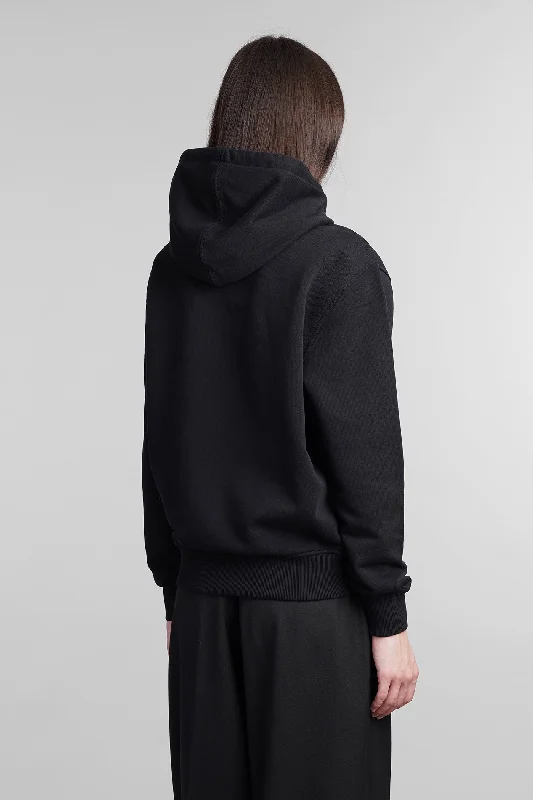 Sweatshirt in black cotton