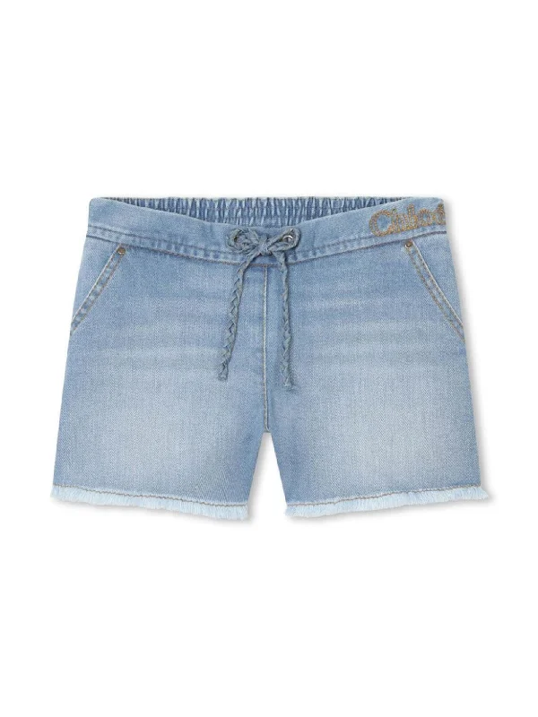 Shorts in blue cotton