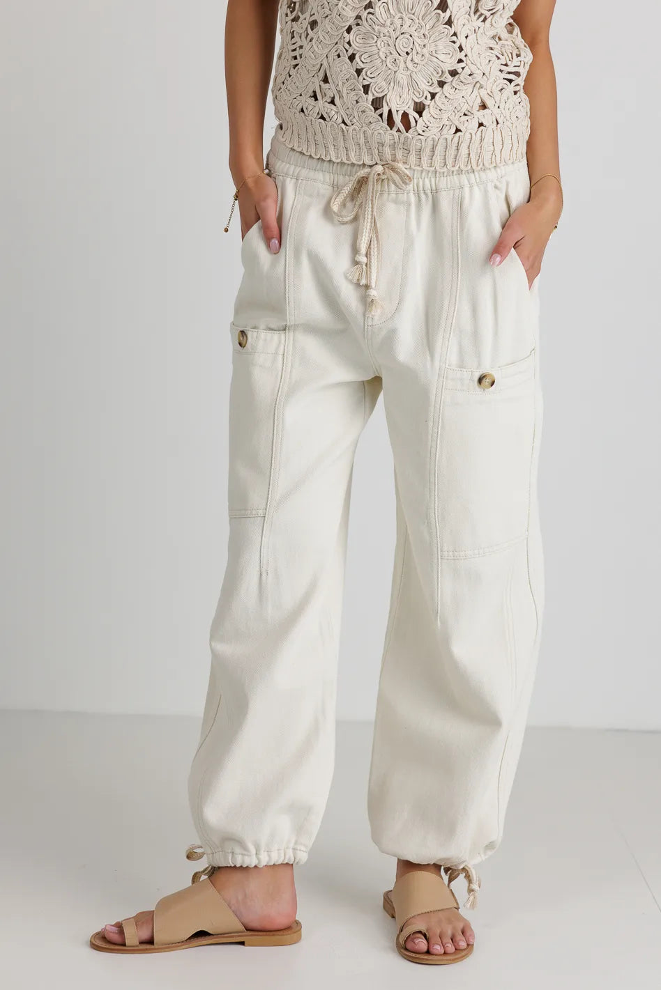 Robyn Pants in Ivory