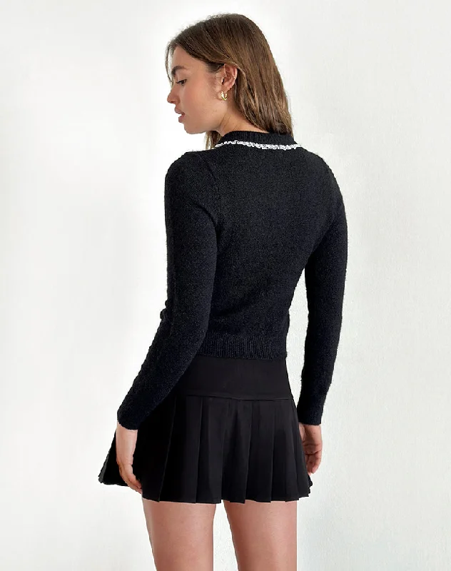 Jaiko Cardi in Knit Black