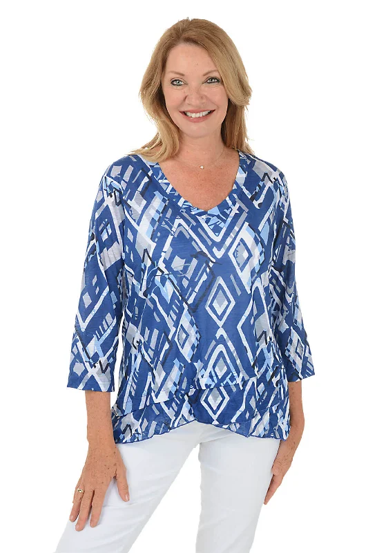 Diamond Facets Criss Cross Tunic