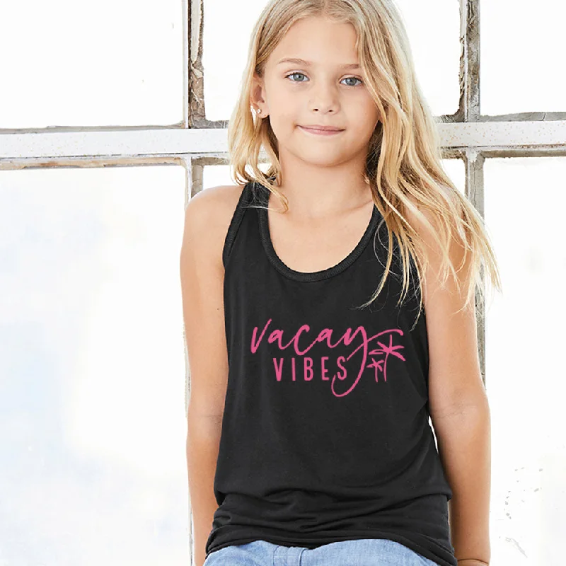 Vacay Vibes Kids Flowy Racer Vest