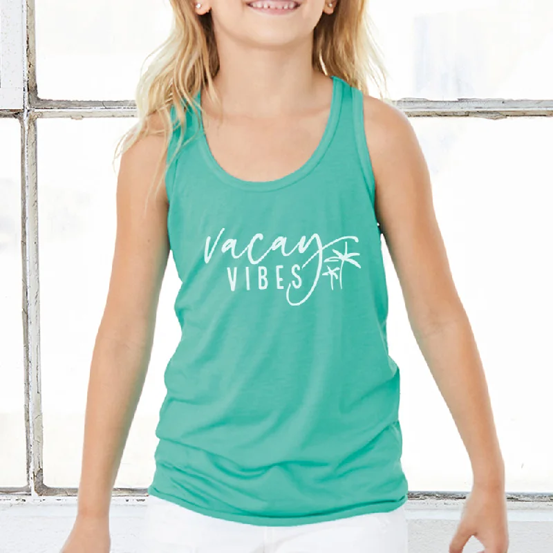 Vacay Vibes Kids Flowy Racer Vest