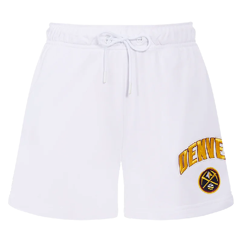 NBA DENVER NUGGETS CLASSIC WOMEN'S FLC SHORT (WHITE)