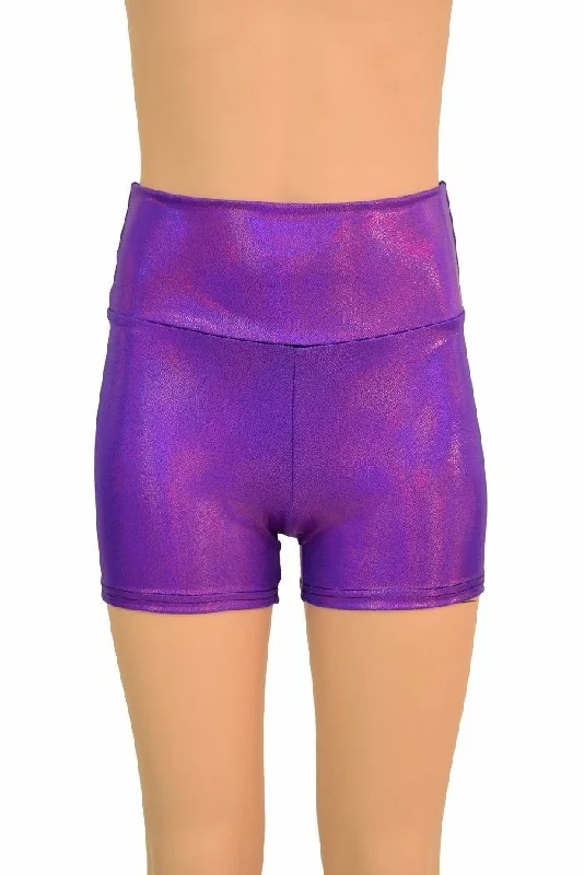 Kids Grape Holo Shorts